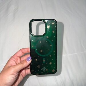 Stylish Green Starry Phone Case